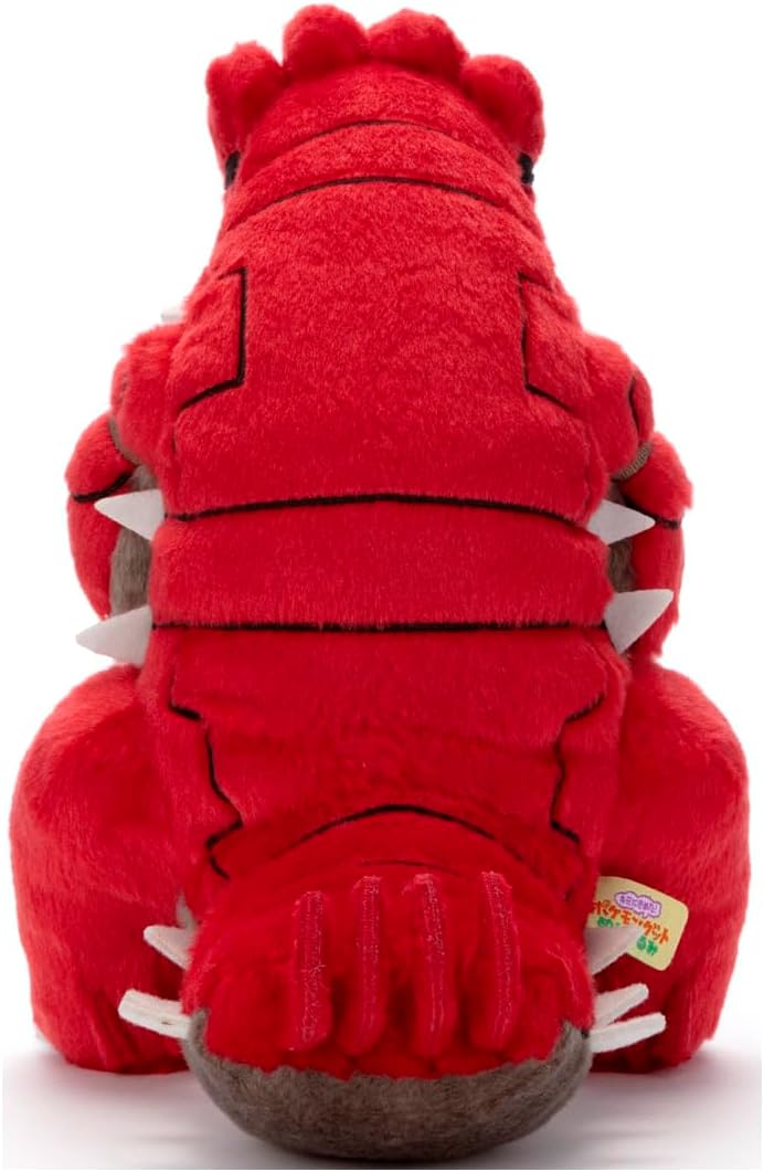 TAKARATOMY ARTS Pokémon Eu Escolho Você! Pokémon Pegue o Brinquedo de Pelúcia Groudon, Brinquedo de Pelúcia, Aprox. 26 cm de Largura