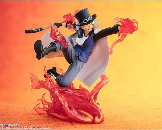 Figuarts ZERO ONE PIECE [Super Fierce Battle] Sabo - Fire Fist Checkmate Rook - Figura completa pintada em PVC e ABS de aproximadamente 190 mm 