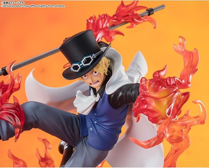 フィギュアーツZERO ONE PIECE [超激戦]サボ -火拳 王手飛車- 約190mm PVC&ABS製 塗装済み完成品フィギュア