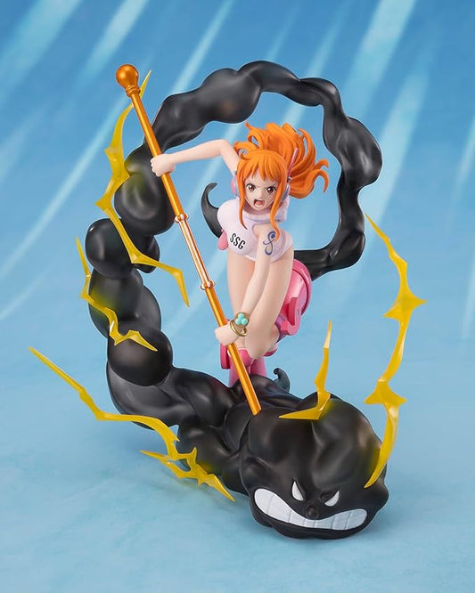 Figuarts ZERO ONE PIECE [Super Fierce Battle] Nami -Thunder- Figura completa pintada em PVC e ABS de aproximadamente 170 mm