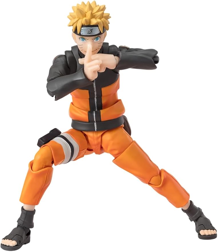 Figuarts NARUTO Uzumaki Naruto - Edição NARUTOP99 - Figura móvel pintada em PVC e ABS de aproximadamente 145 mm 