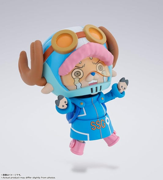 Figuarts ONE PIECE Tony Tony Chopper - Future Island Egghead - Figura móvel pintada em PVC e ABS de aproximadamente 75 mm
