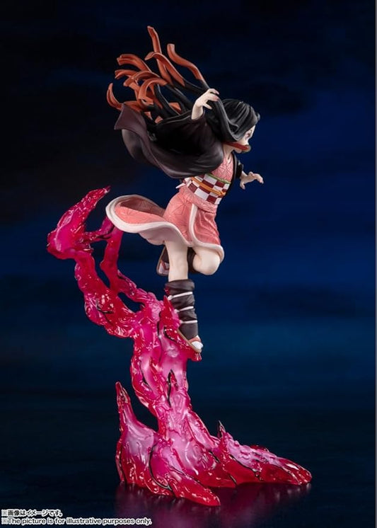Figuarts ZERO Demon Slayer: Kimetsu no Yaiba Kamado Nezuko Blood Demon Art Figura completa pintada em PVC/ABS de aproximadamente 240 mm BAS61514