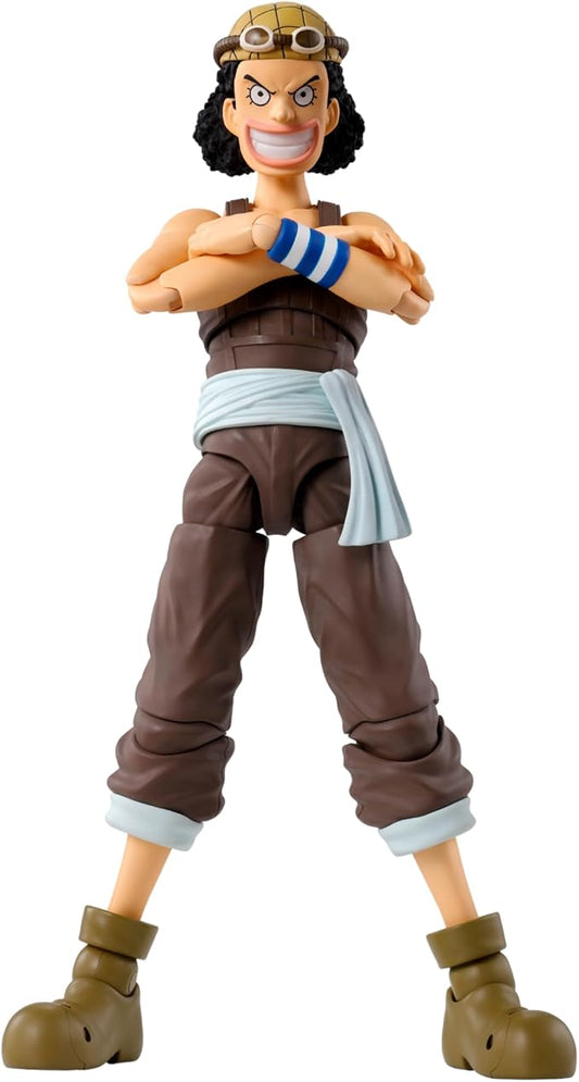Figuarts ONE PIECE Usopp - Dawn of Adventure - Figura móvel de aproximadamente 145 mm em PVC e ABS pintado