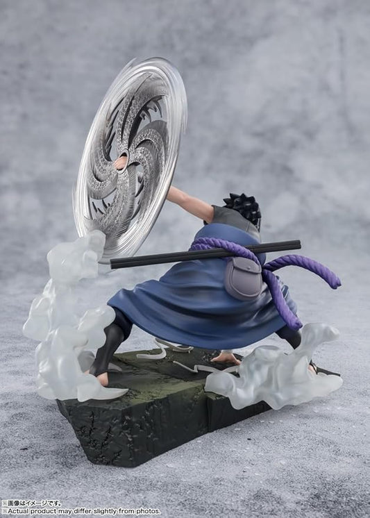 Figuarts ZERO [Super Fierce Battle] Naruto Shippuden Uchiha Sasuke - Mangekyo Sharingan Luz e Escuridão - Figura completa pré-pintada em ABS e PVC de aproximadamente 200 mm