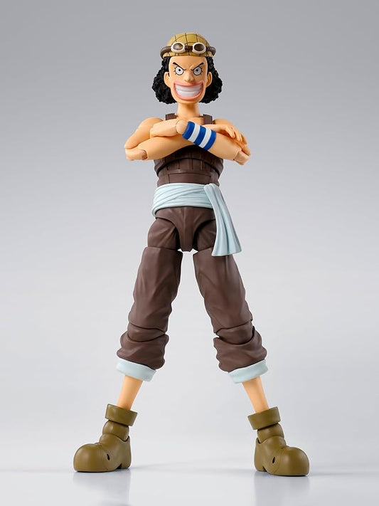 Figuarts ONE PIECE Usopp - Dawn of Adventure - Figura móvel de aproximadamente 145 mm em PVC e ABS pintado