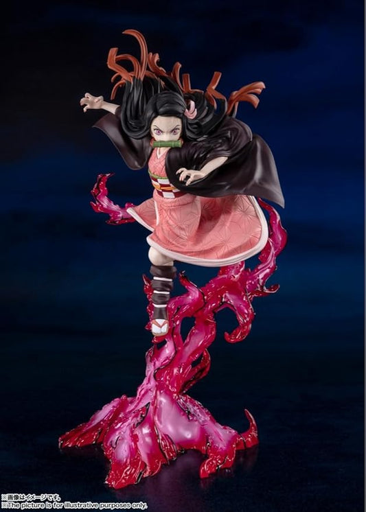 Figuarts ZERO Demon Slayer: Kimetsu no Yaiba Kamado Nezuko Blood Demon Art Figura completa pintada em PVC/ABS de aproximadamente 240 mm BAS61514